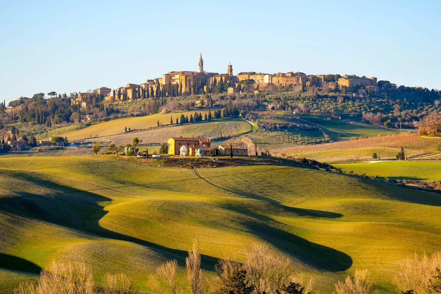 Pienza what to do in Tuscany Italy rolling countryside