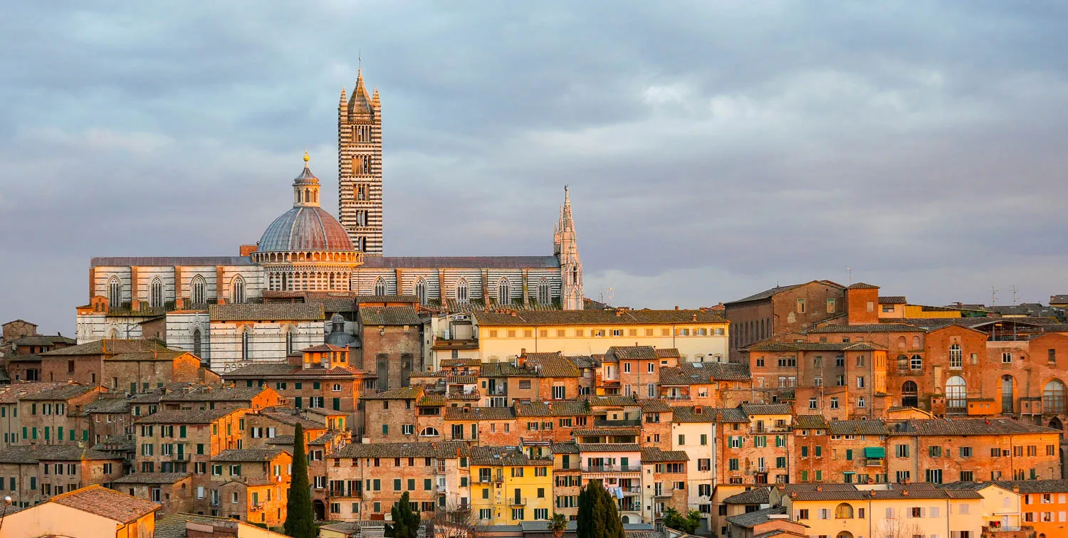 Vue sur Sienne depuis la Fortezza Medicea