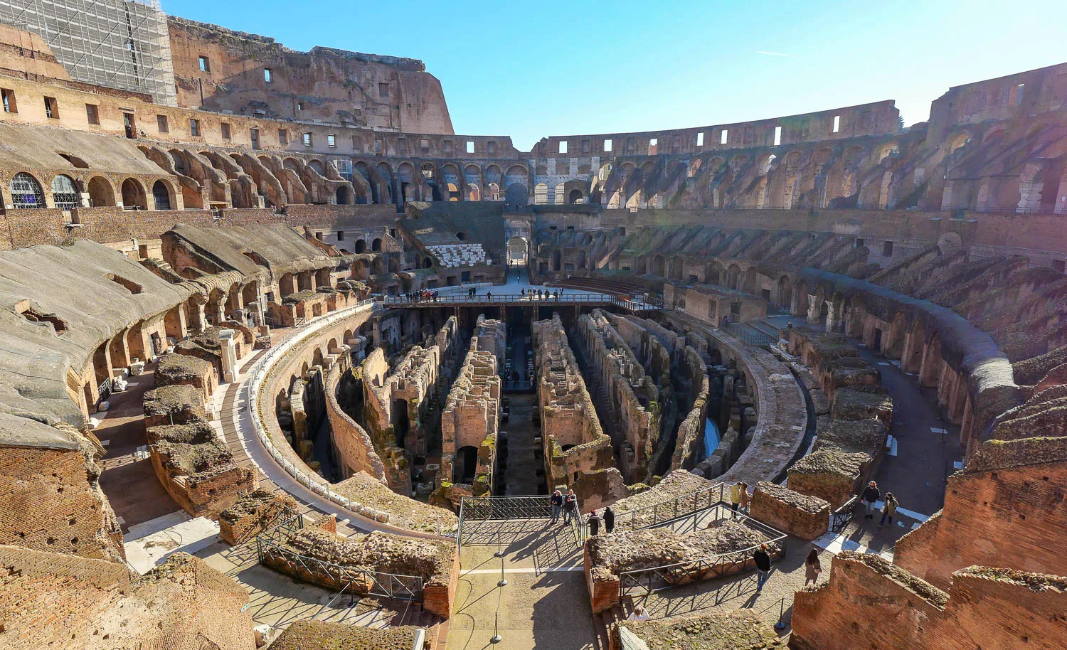 Que faire à Rome visite intérieur du Colisée Italie