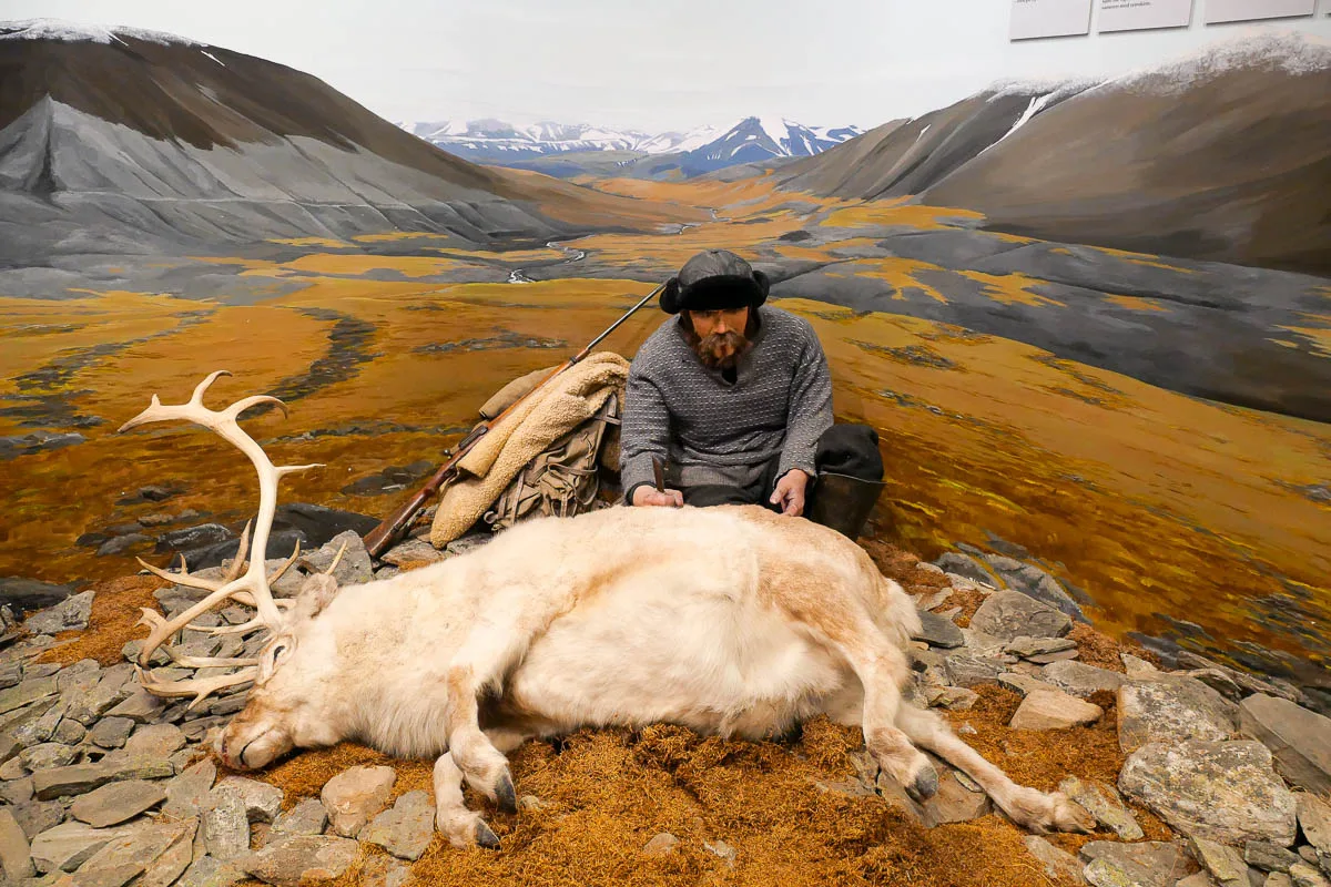 Musée polaire (Polarmuseet) Tromso Norvège chasseur rennes