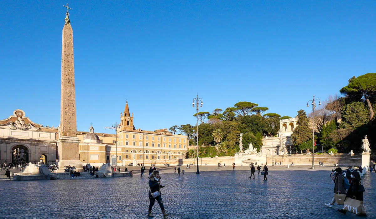 piazza del popolo obélisque Rome Italie