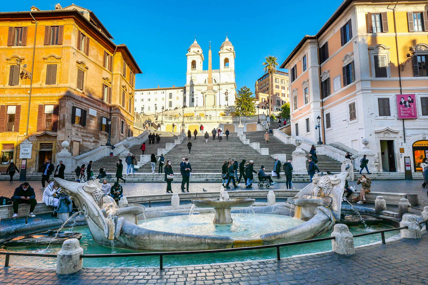 Piazza di Spagna place d'Espagne et escalier de la Trinité-des-Monts Rome