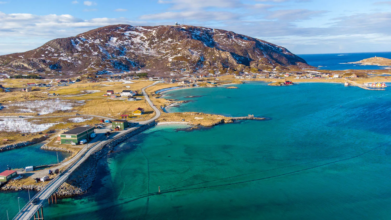 Sommaroy île Hillsoy Norvège vue drone