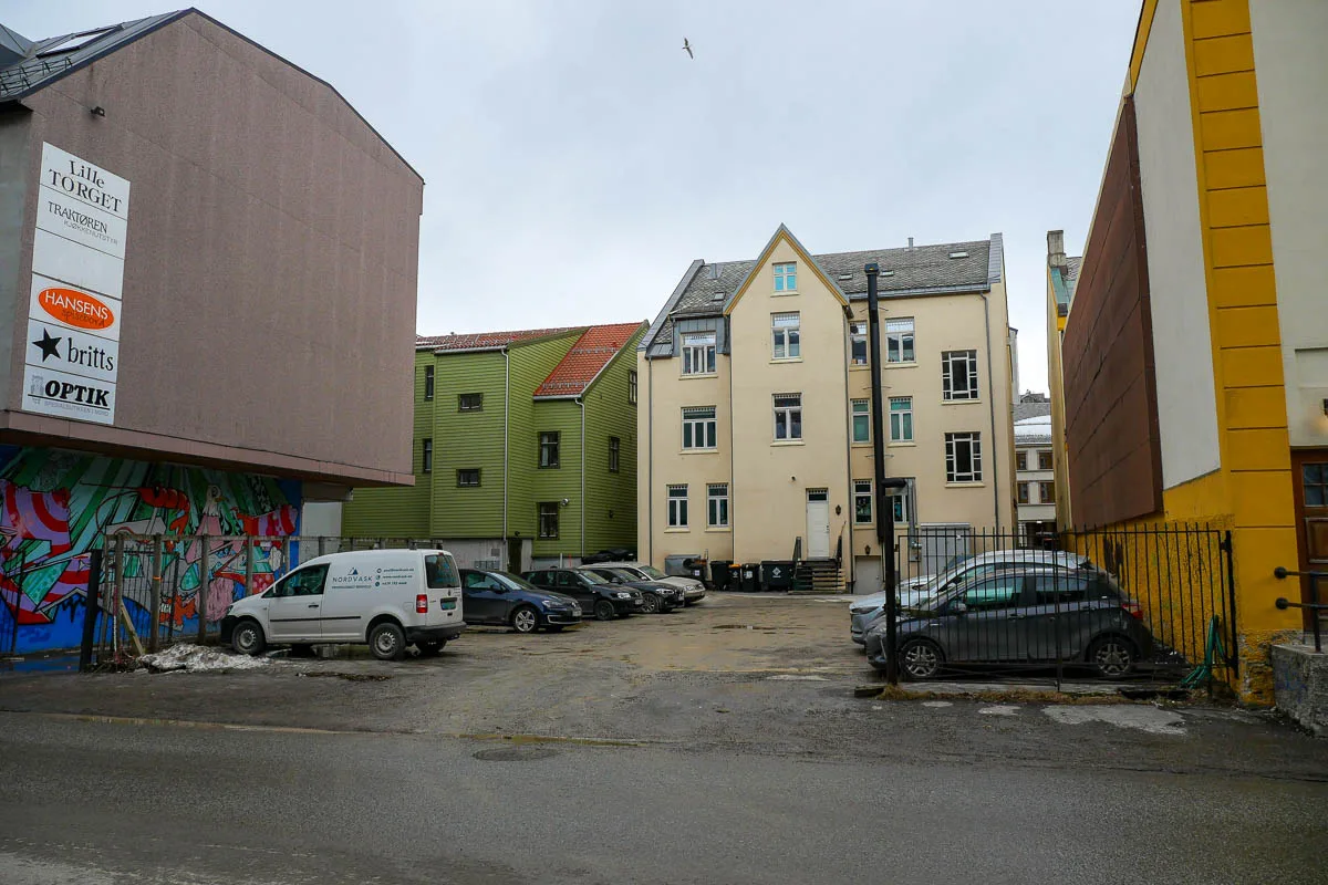 Parking gratuit Tromso centre ville Norvège