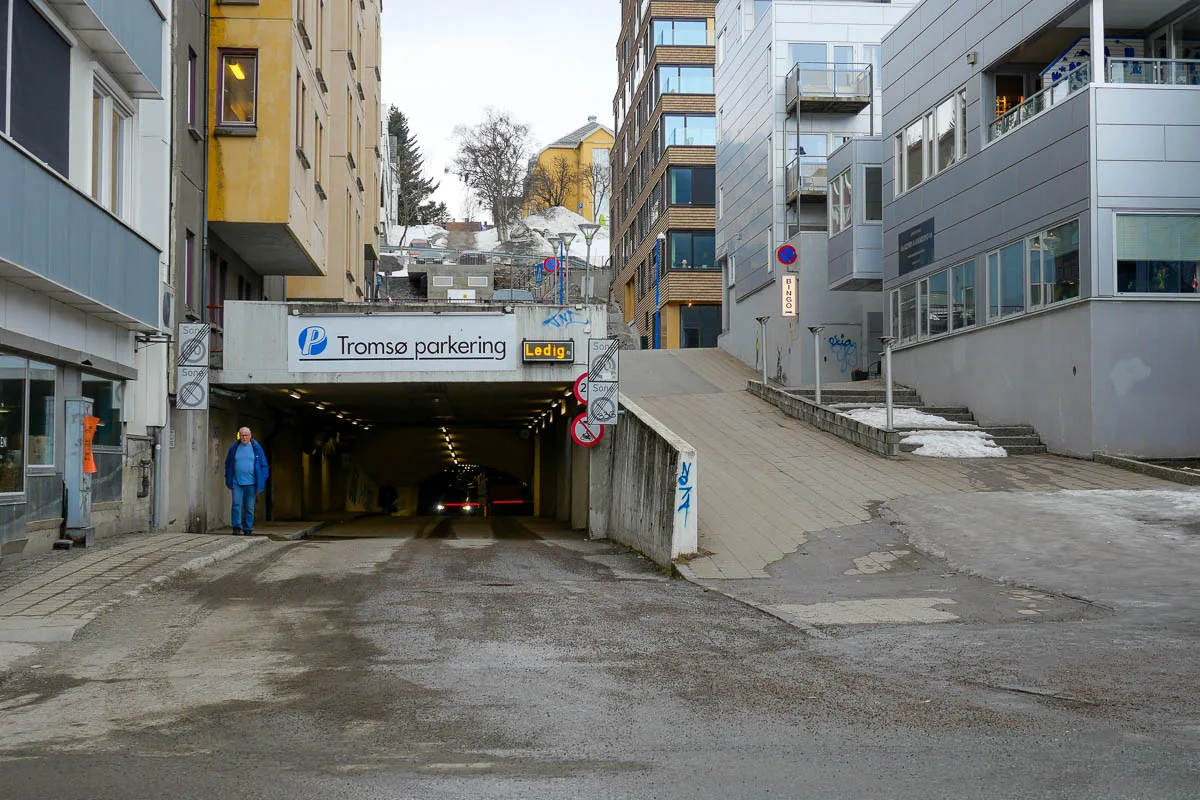 Parking souterrain Tromso Norvège