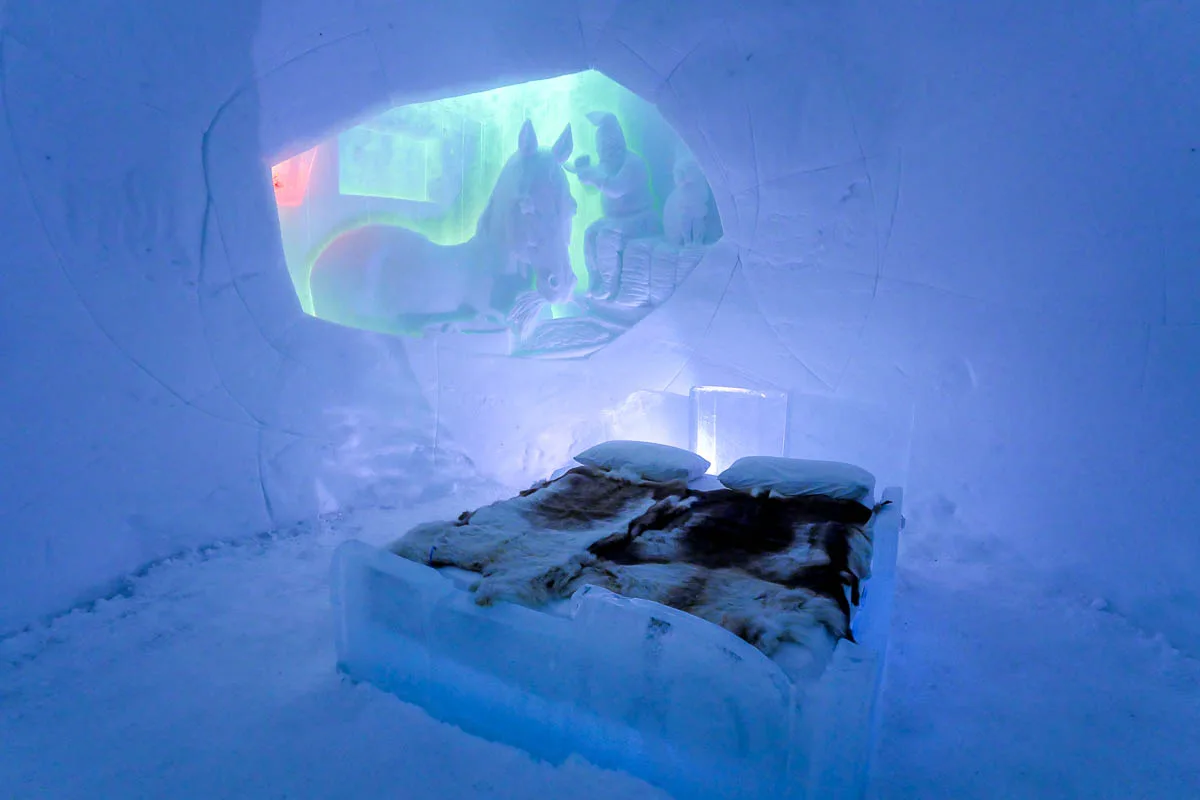 Tromso Ice Domes chambre hôtel de glace Norvège