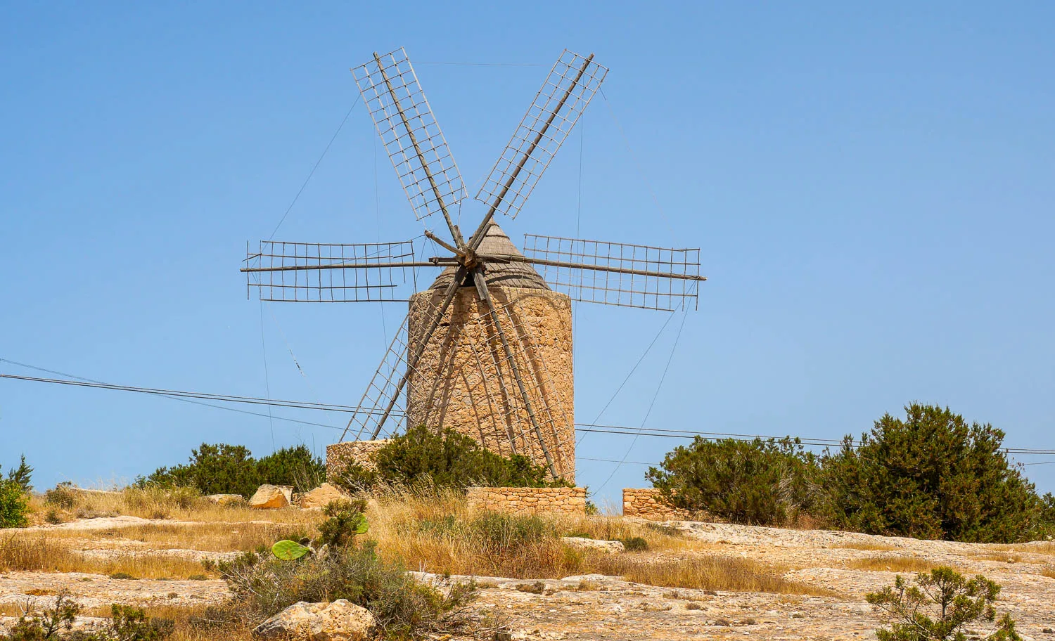 Moulin à vent Formentera Espagne