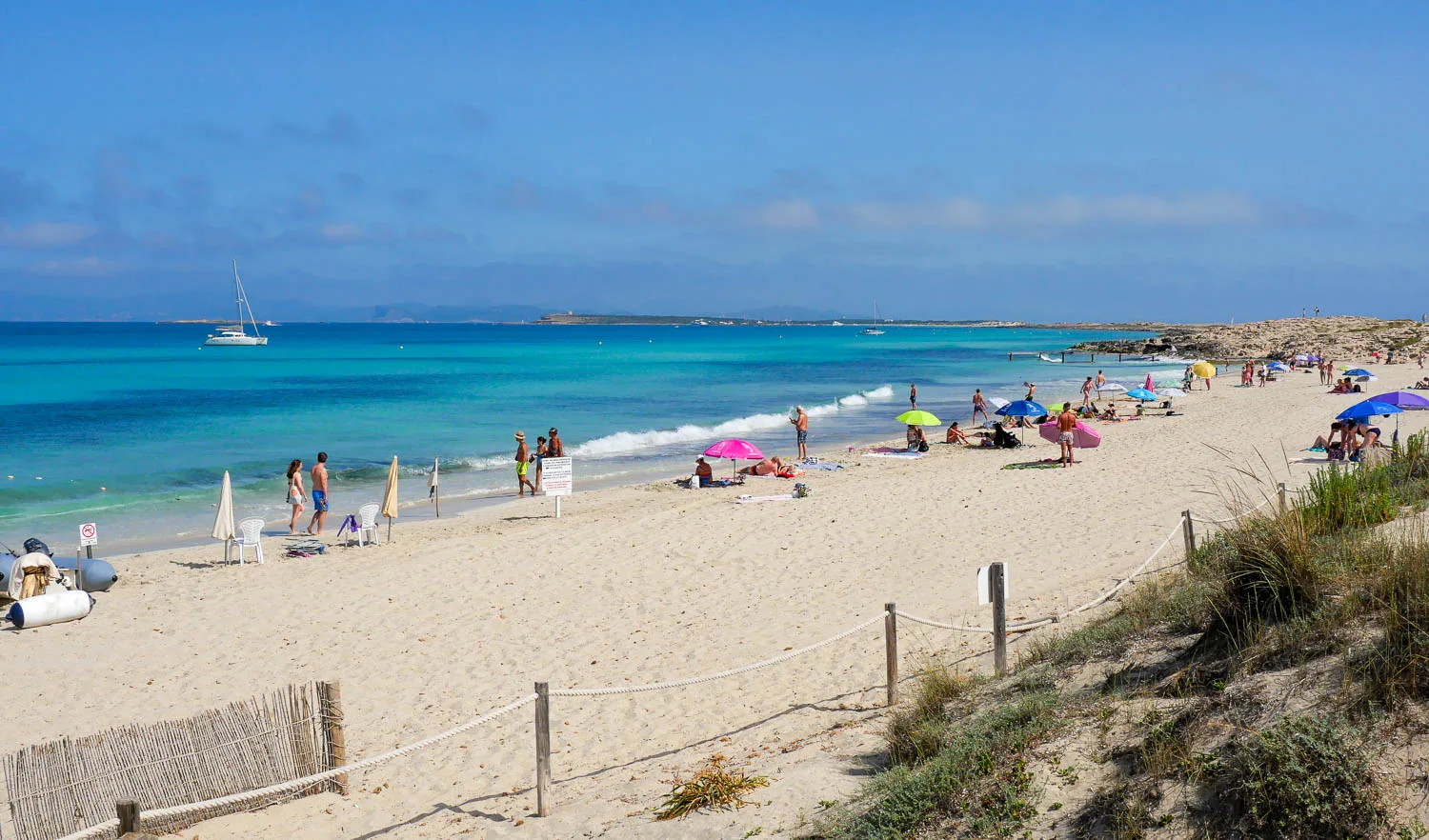 Plage platja illetes formentera iles baléares espagne