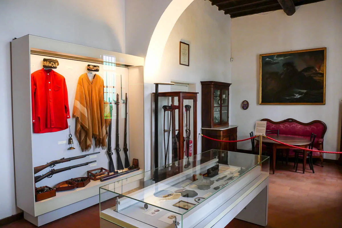Musée Garibaldi Compendio Garibaldino reliques chemise rouge île Caprera Sardaigne Italie