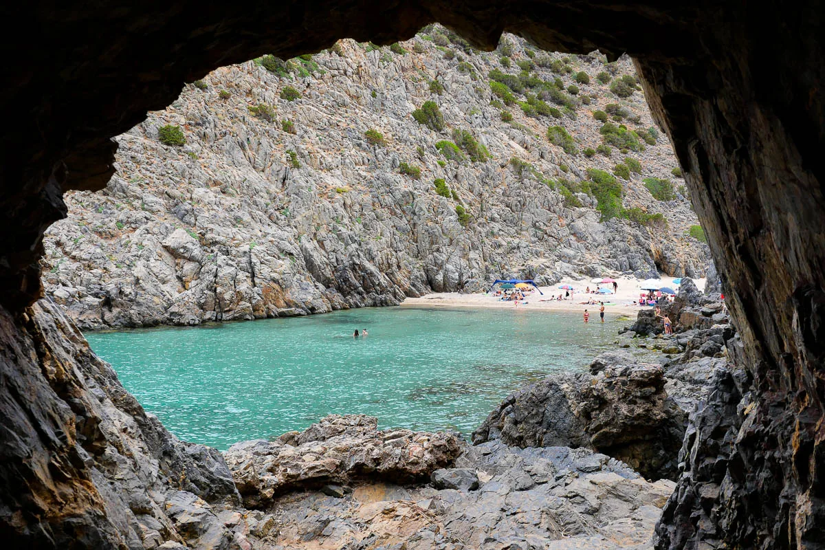 Crique Cala Domestica plage Sardaigne Italie