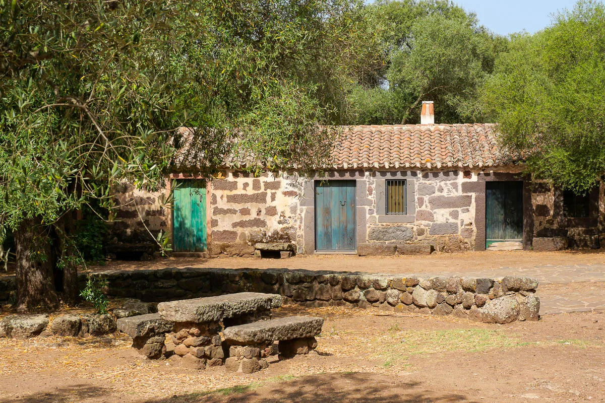Nuraghe di Santa Cristina village chrétien site nuragique Sardaigne Italie