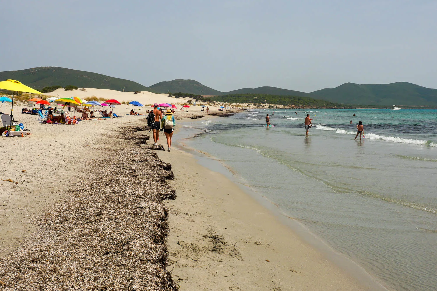 Plage spiaggia Is Arenas Biancas dunes de sable Sardaigne