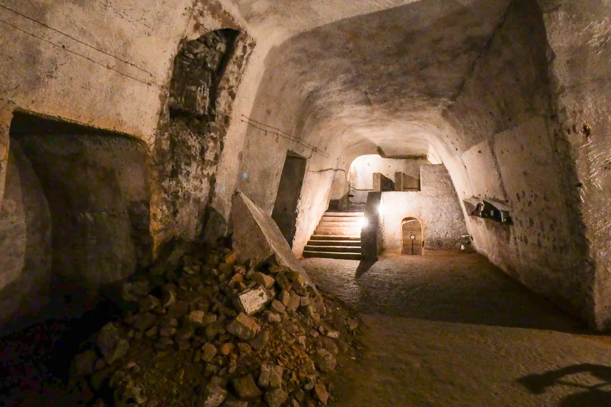 Galleria Borbonica Bourbon tunnel Naples Italy