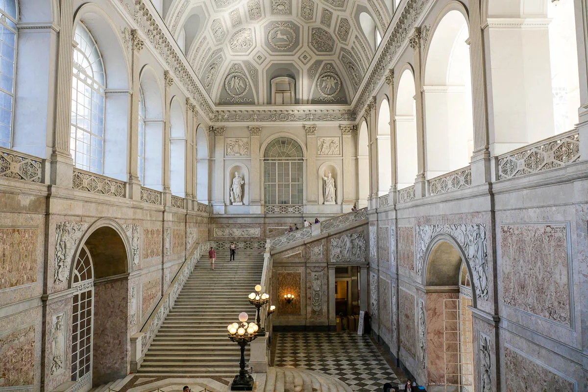 Palazzo Reale palace staircase things to do in Naples Italy