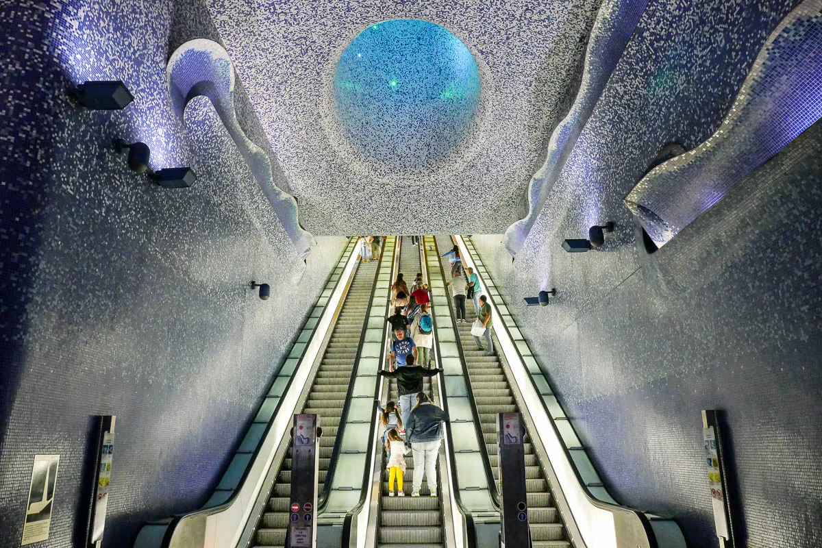 Metro station line 1 Piazza Dante