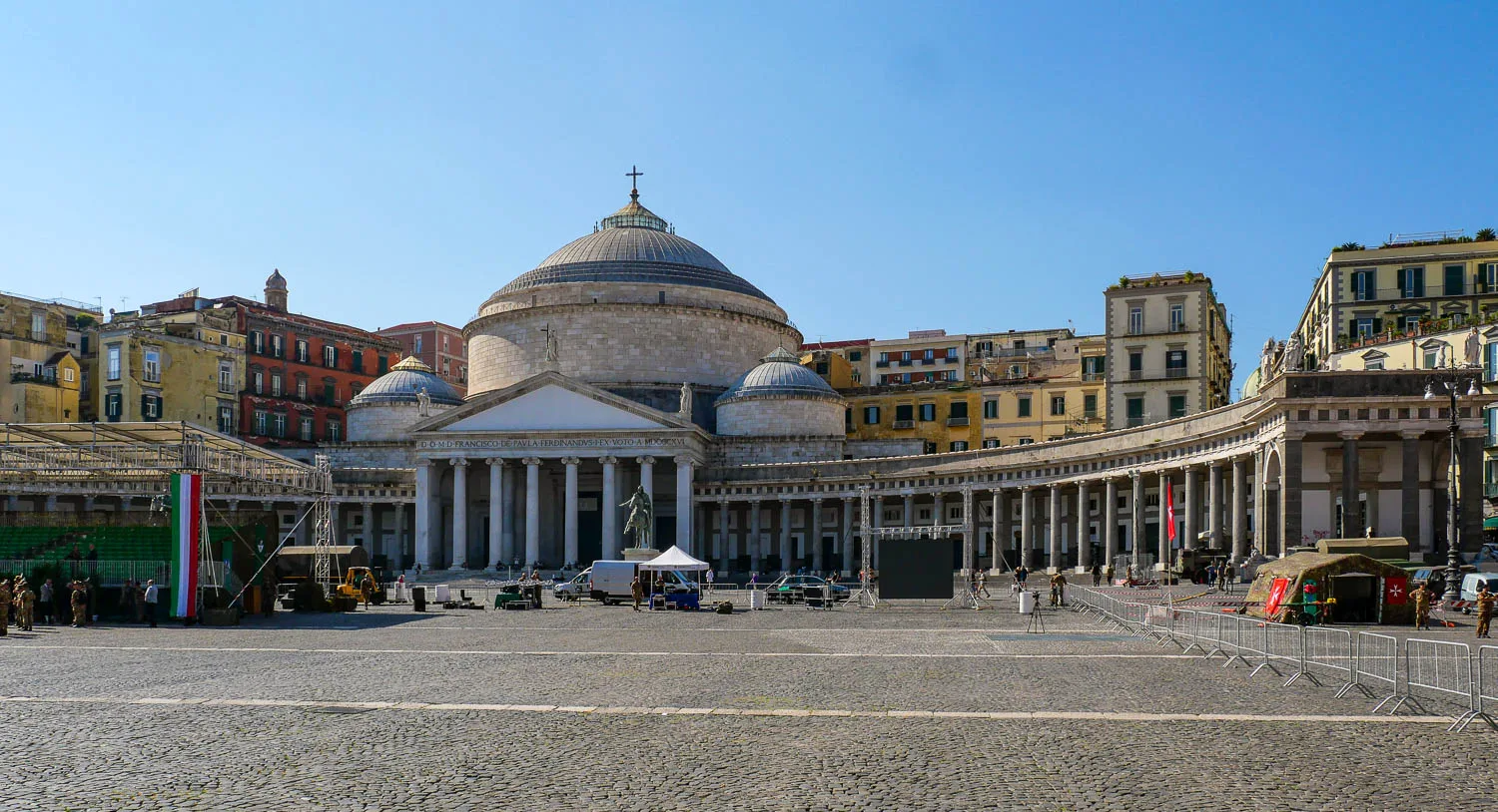 Plebiscito square Naples Italy