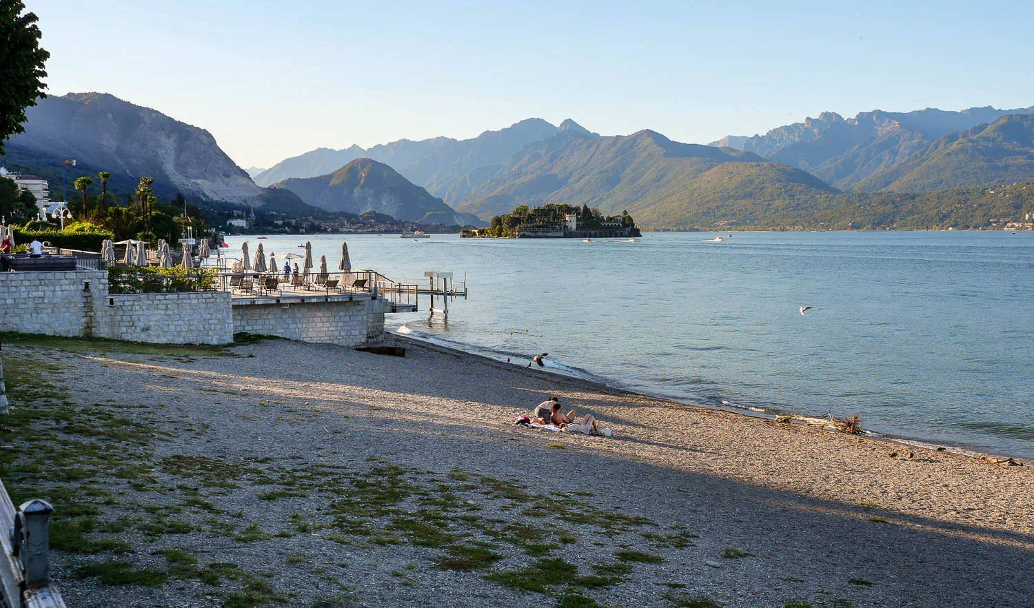 Beach Stresa Lake Maggiore