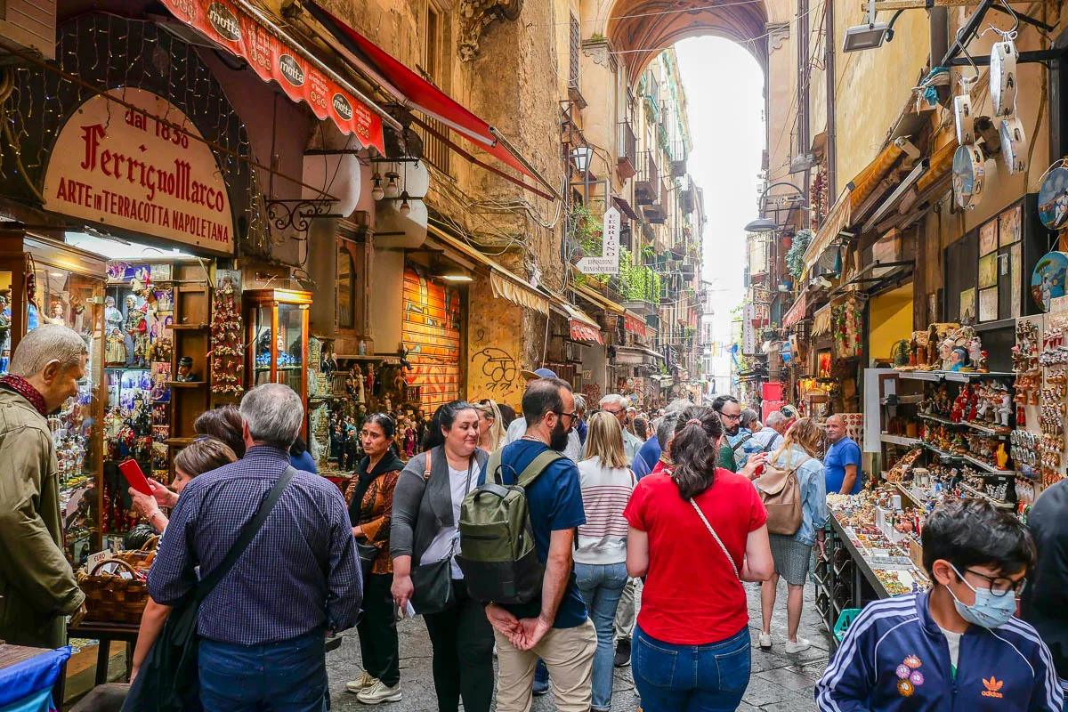 Via San Gregorio Armeno nativity scene what to do in Naples Italy