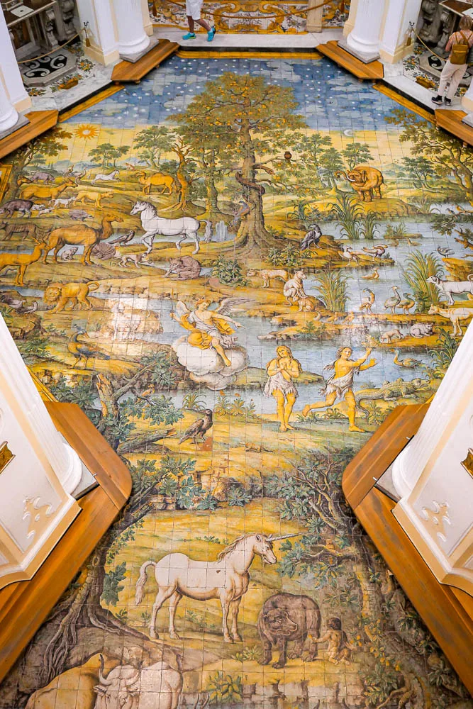 Majolica floor Chiesa di San Michele Anacapri island Capri Italy