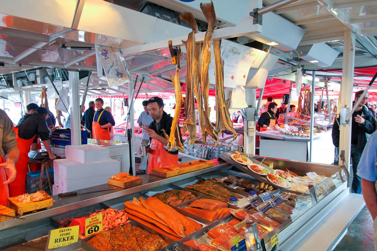visiter bergen norvège marché aux poissons