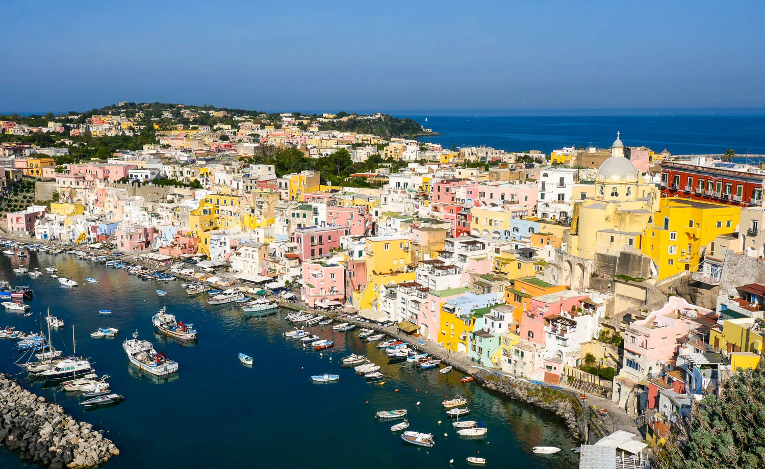 The island of Procida in Italy