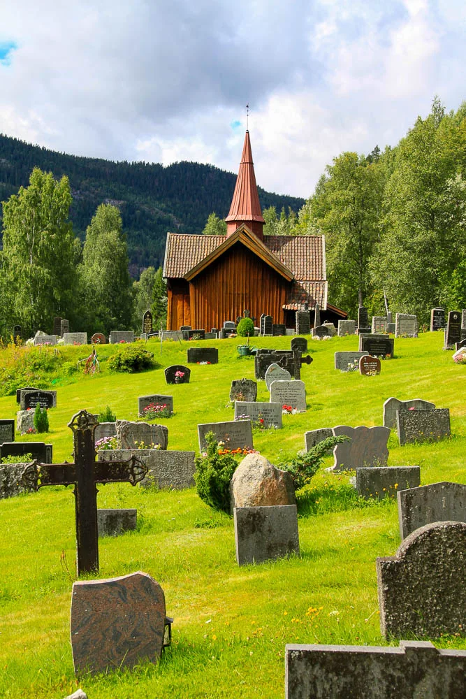 église en bois debout rollag stavkirke norvège
