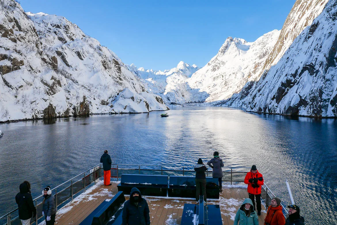 croisière trollfjord norvège bateau silencieux hiver