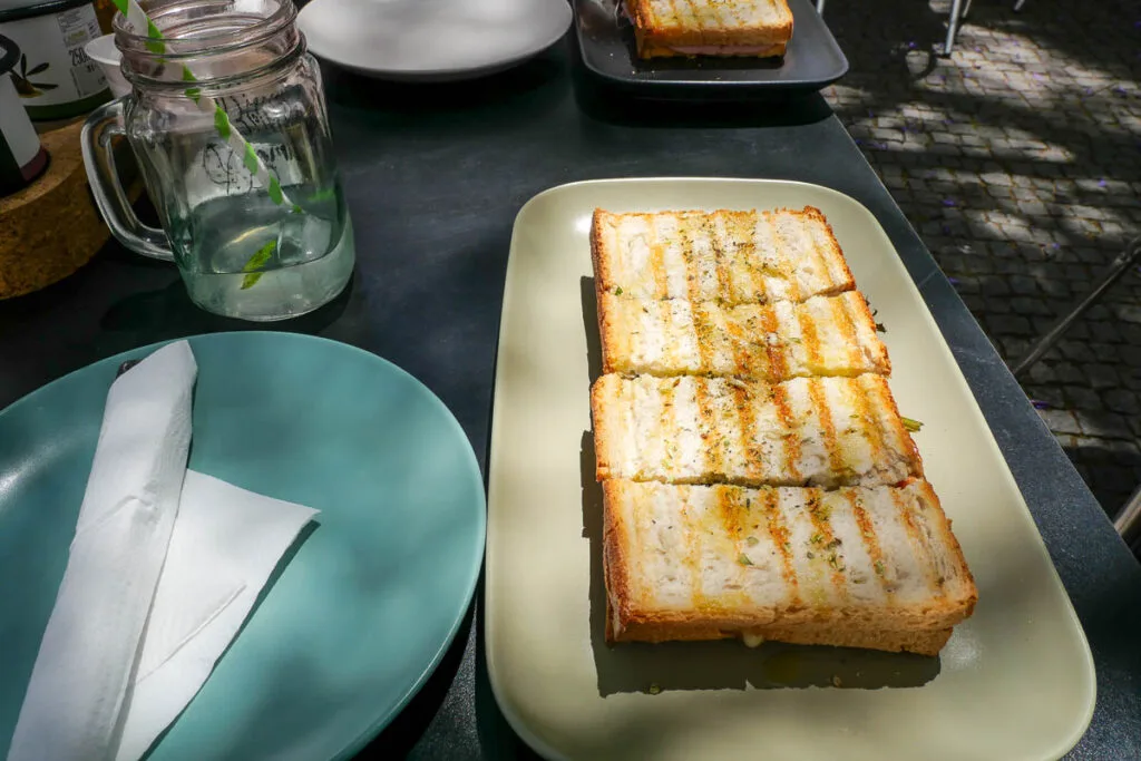 Toast Cantinho da Tété Evora Portugal