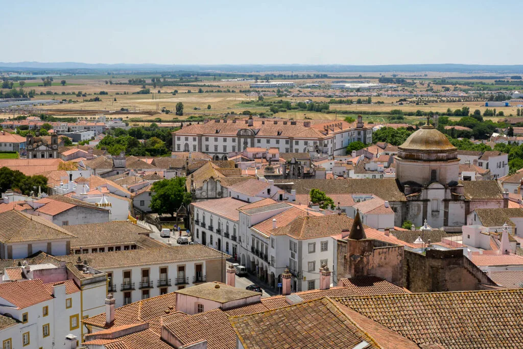 Cathédrale d'Évora Portugal panorama depuis la terrasse