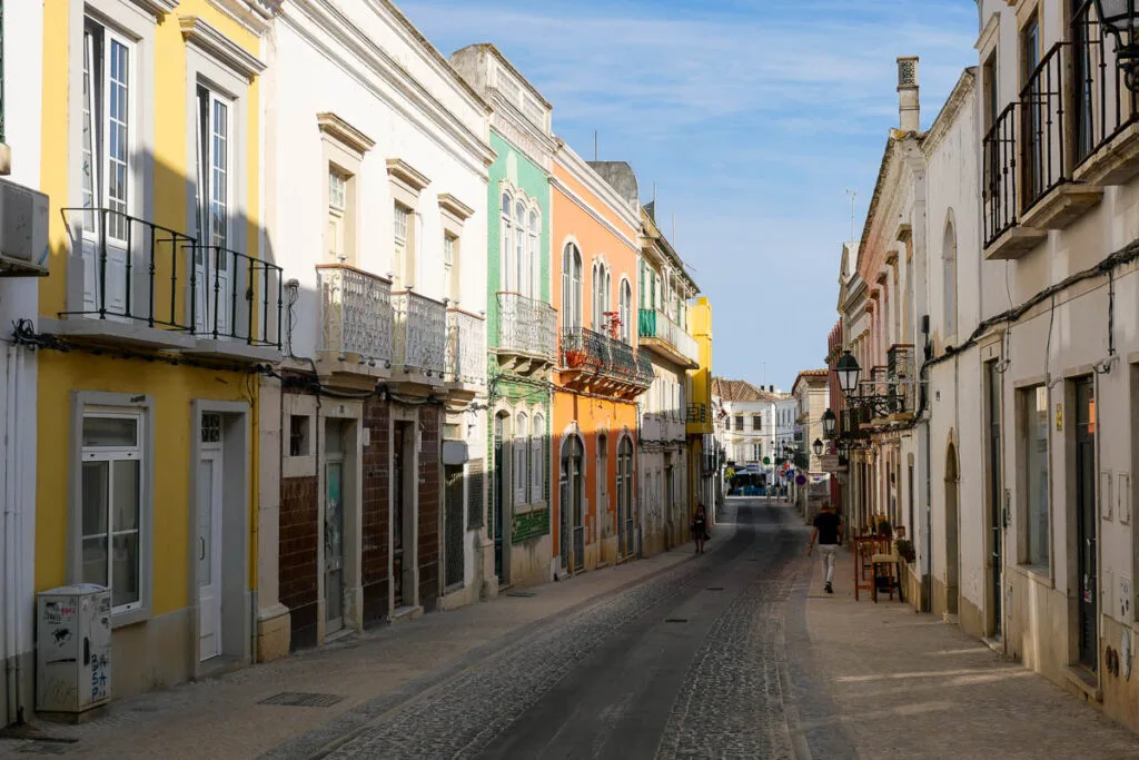 Faro street Portugal