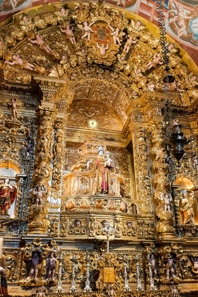 Intérieur église Igreja de Santo Antonio dorure que faire à Lagos Portugal