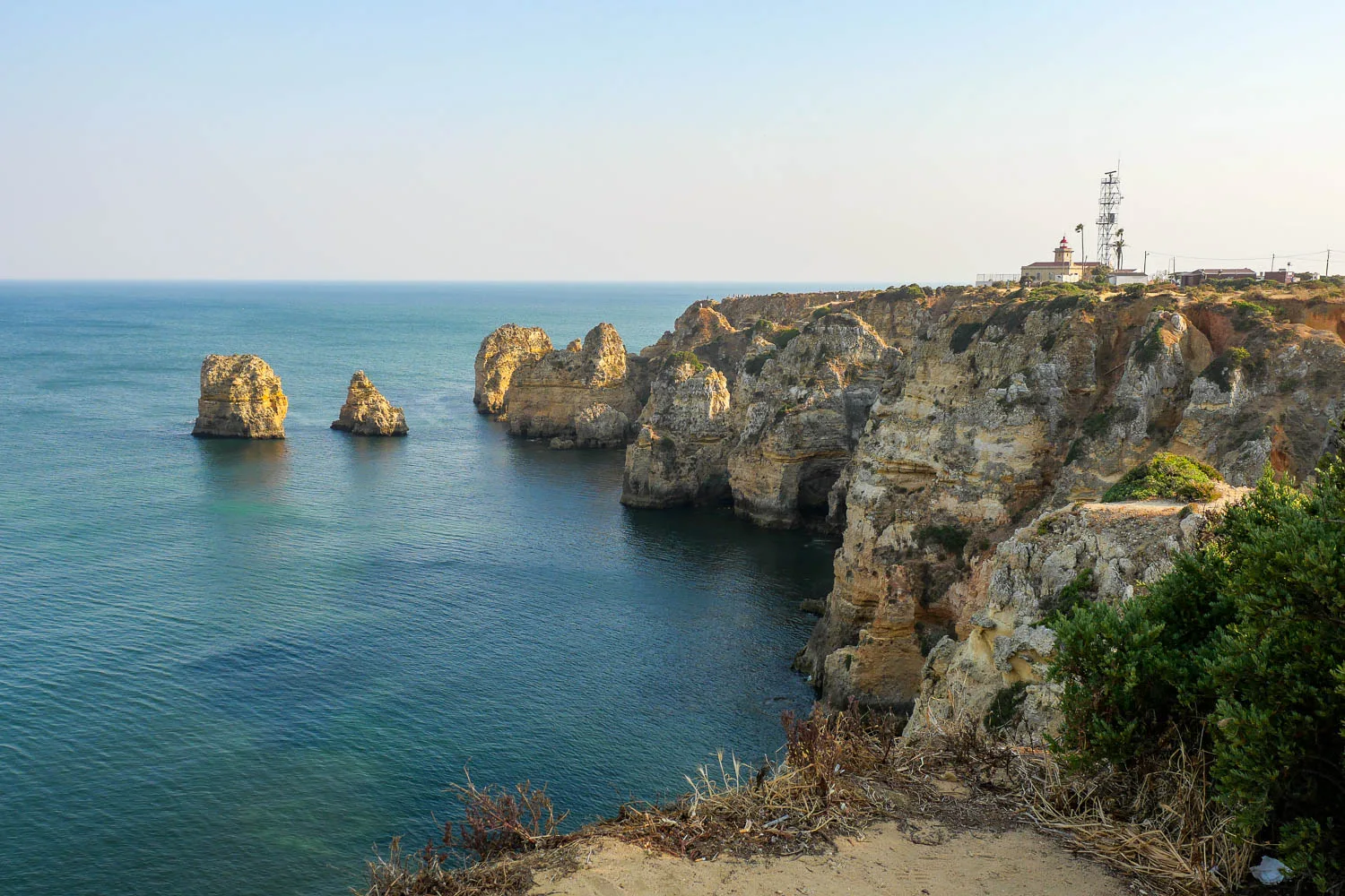 Que faier à Lagos au Portugal Ponta da Piedade falaises phare