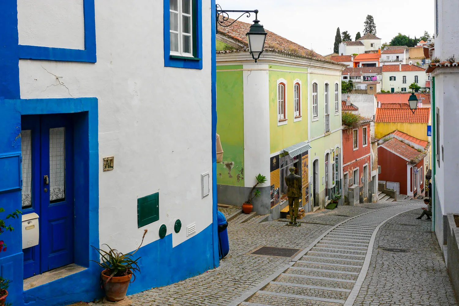 Monchique Village colorful houses Portugal