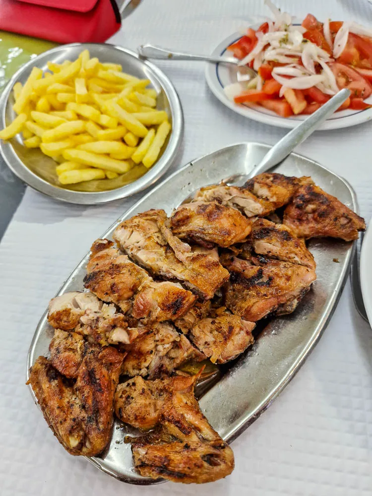 Chicken piri piri restaurant O Ribeirinho Algarve Portugal