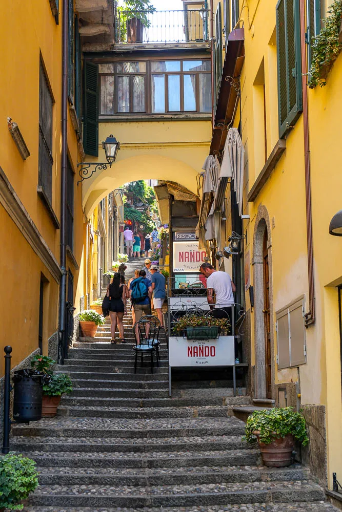stairs old town Bellagio Italy
