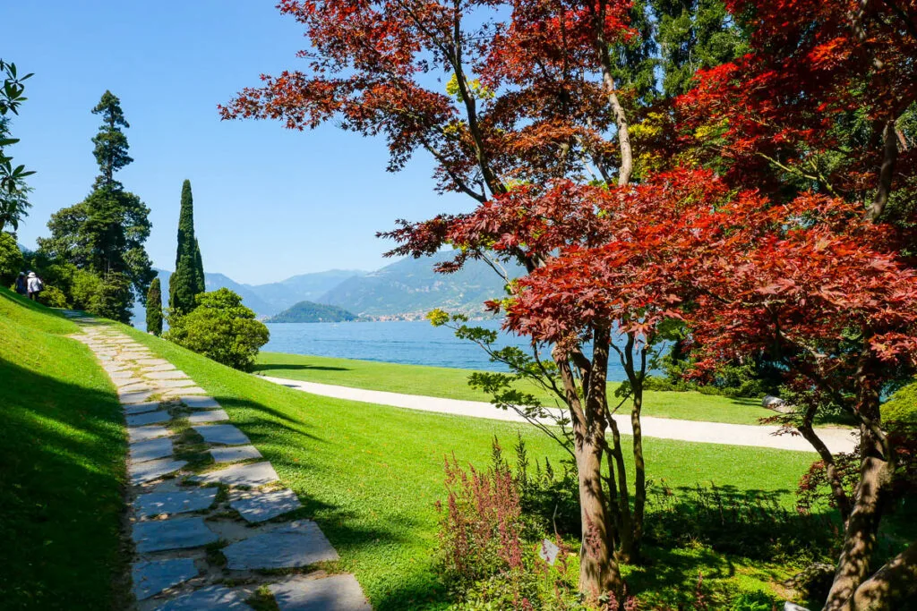 Japanese garden Villa Melzi Bellagio Italy