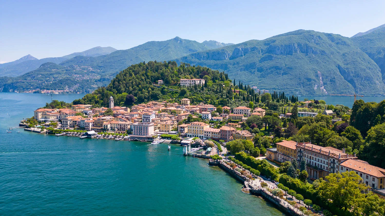 Best things to do in Bellagio Lake Como aerial drone view
