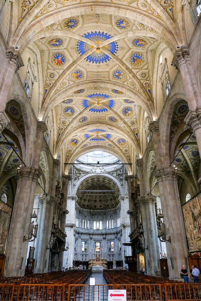 Voute bleu or Duomo visiter Como Côme Italie