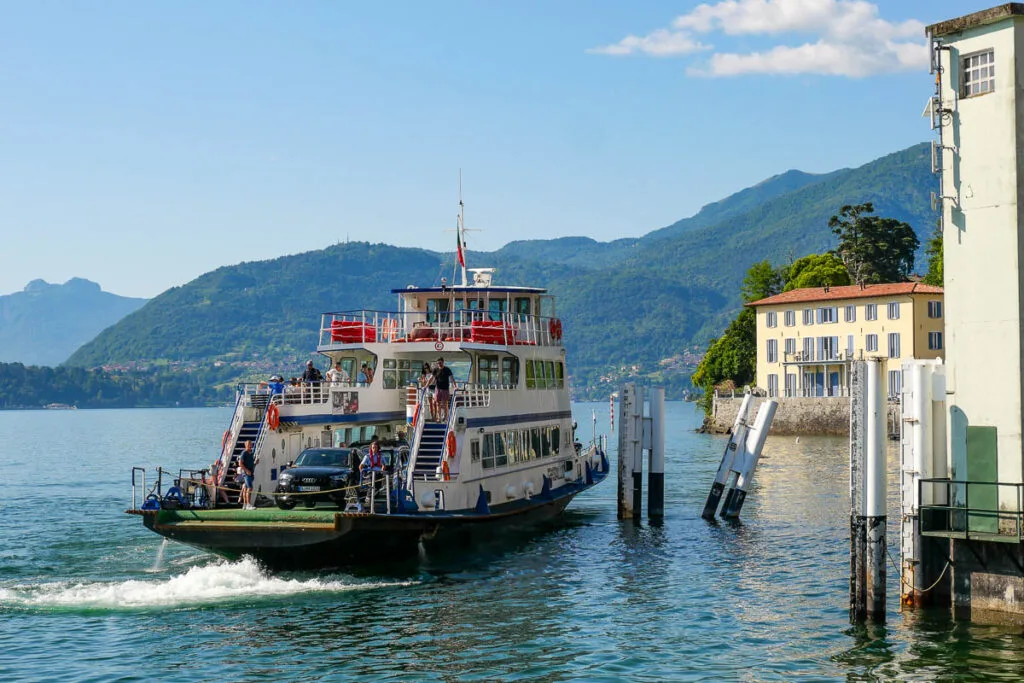 car ferry passenger Lake Como Italy