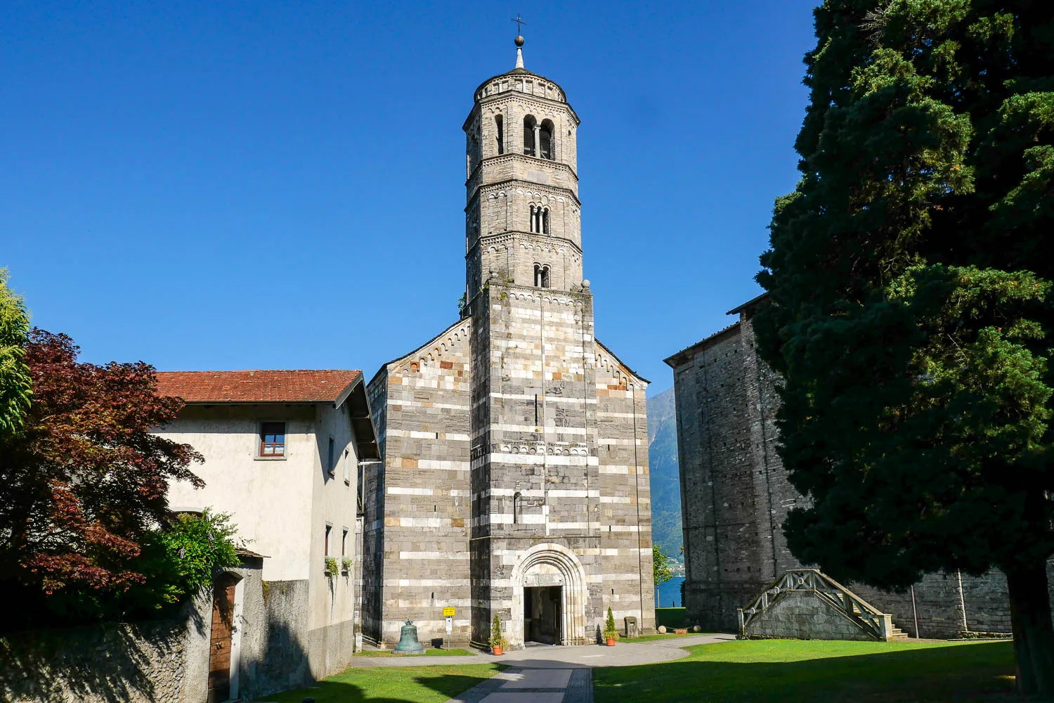 Santa Maria del Tiglio Gravedona Interior and frescoes things to do in lake como