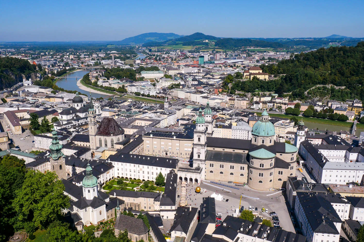 forteresse de Hohensalzburg salzbourg autriche panorama vieille ville