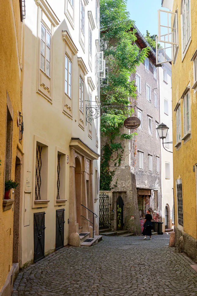 rue historique steingasse Salzbourg Autriche