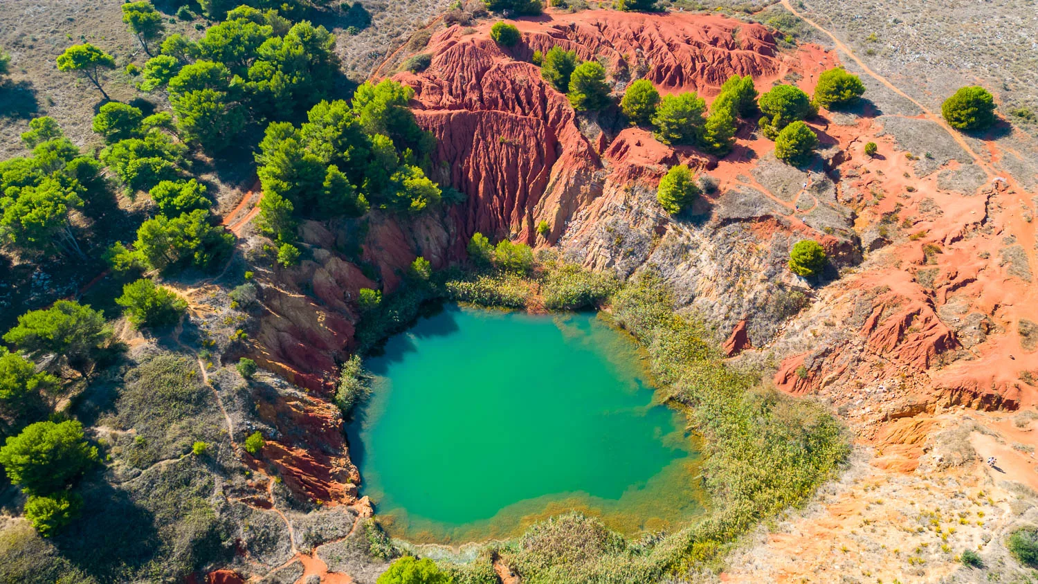 Bauxite quarry near Otranto Italy Puglia