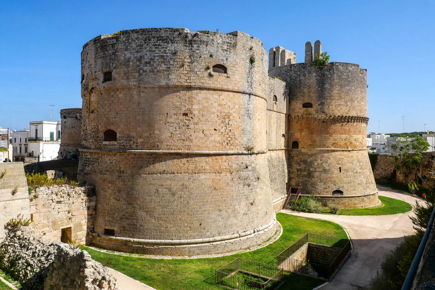 Aragonese castle Castello Aragonese visiting Otranto Puglia Italy