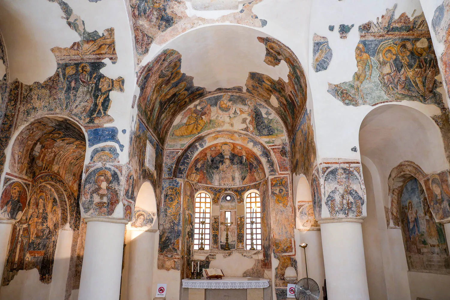 Byzantine frescoes Church of Saint Peter Chiesa di San Pietro Otranto Italy