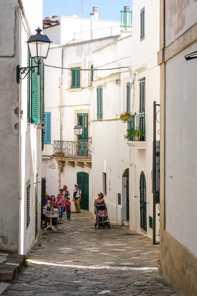 Visiting Otranto Italy old town street