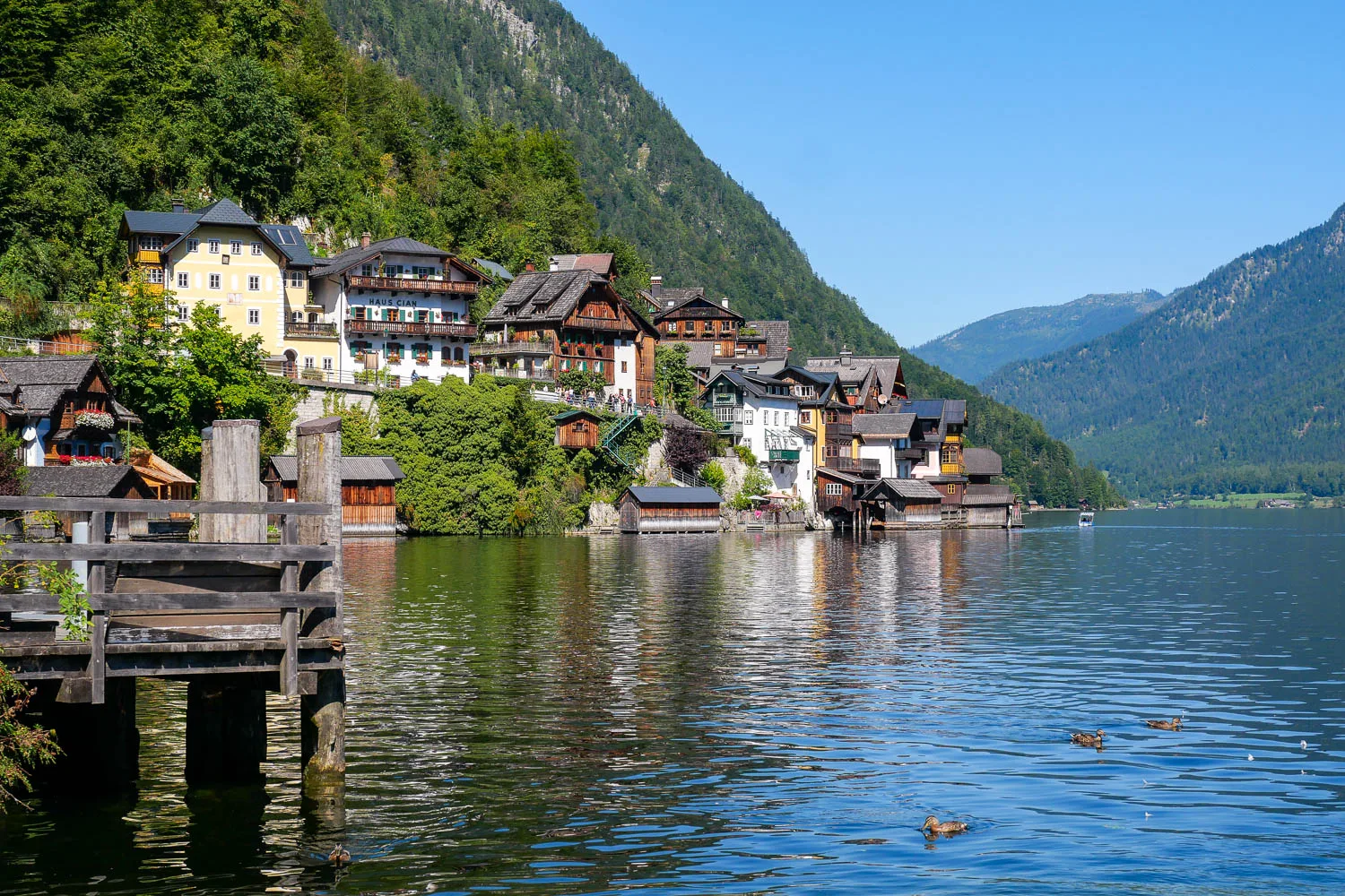 quai bateau hallstatt markt point de vue nord village