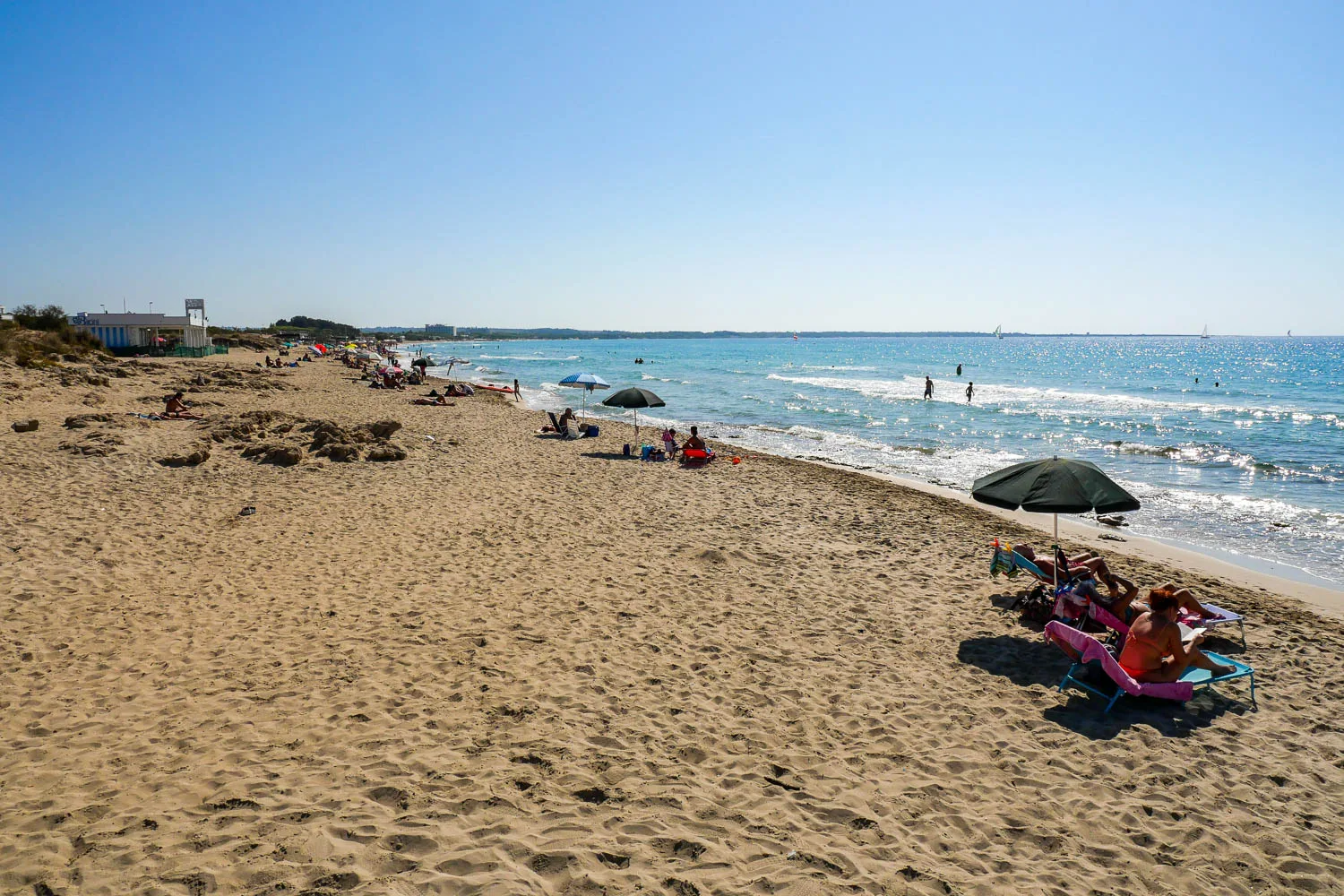 Gallipoli Italy Spiaggia di Baia Verde sandy beach
