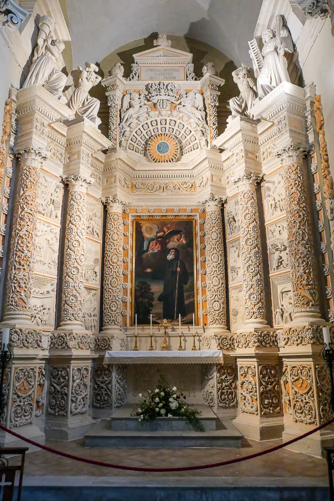 San Francesco da Paola Chapel Santa Croce Basilica Lecce Italy