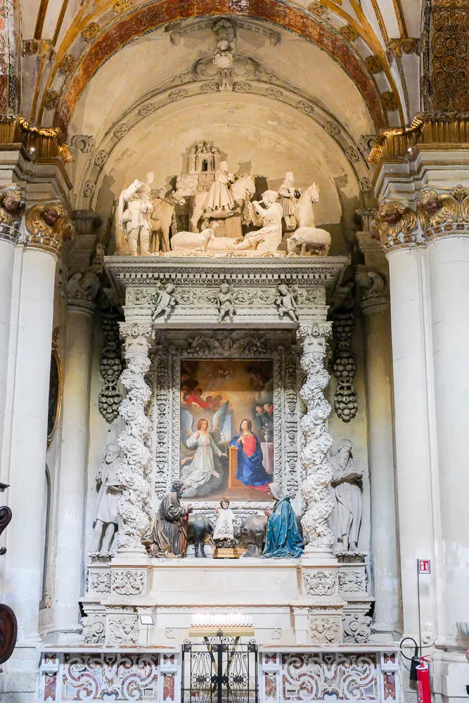 Nativity sculpture, Santa Maria dell’Assunta Cathedral (Duomo) Lecce Puglia Italy